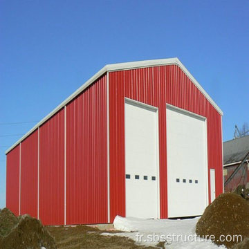 Garage à cadre en acier préfabriqué